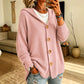 🏷️ Easy Layering | Women's Hooded Relaxed-Fit Knit Cardigan