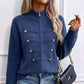 🧶 Clean Stand Collar, Easy Zip-Up Layering | Women's Knit Cardigan
