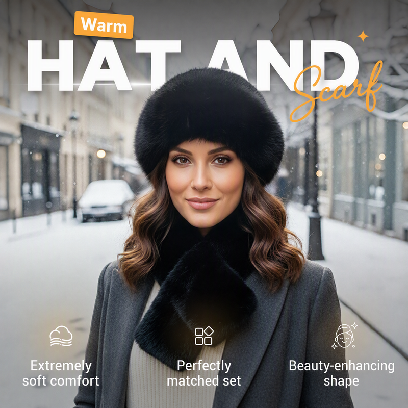 Bundle Up for Chilly Days with a Warm, Plush Hat & Scarf Set That Feels as Cozy as It Looks