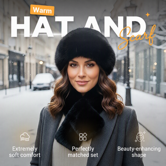 Bundle Up for Chilly Days with a Warm, Plush Hat & Scarf Set That Feels as Cozy as It Looks