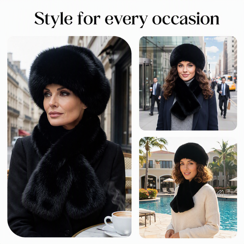 Bundle Up for Chilly Days with a Warm, Plush Hat & Scarf Set That Feels as Cozy as It Looks