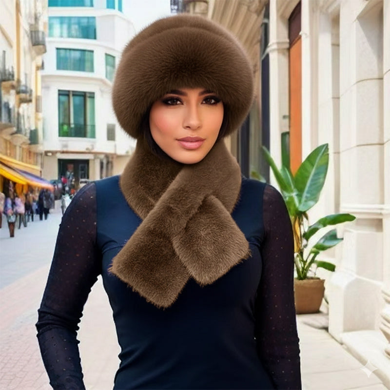 Bundle Up for Chilly Days with a Warm, Plush Hat & Scarf Set That Feels as Cozy as It Looks