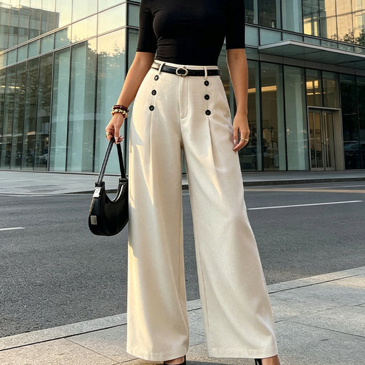 The Elegant Wide-Leg Pants That Create a Beautiful Silhouette and Make Every Outfit Look More Sophisticated
