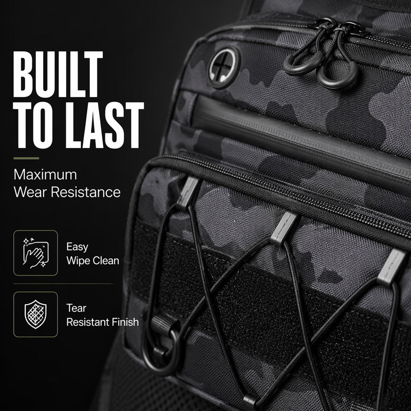 Men’s Hydration Ready Cycling Chest Vest Pack, Ergonomic Tactical Chest Bag, Zero Bounce Adjustable Outdoor Vest For Cycling, Hiking & Trail Running