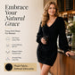 Women's V-Neck Fuzzy Knit Mini Dress