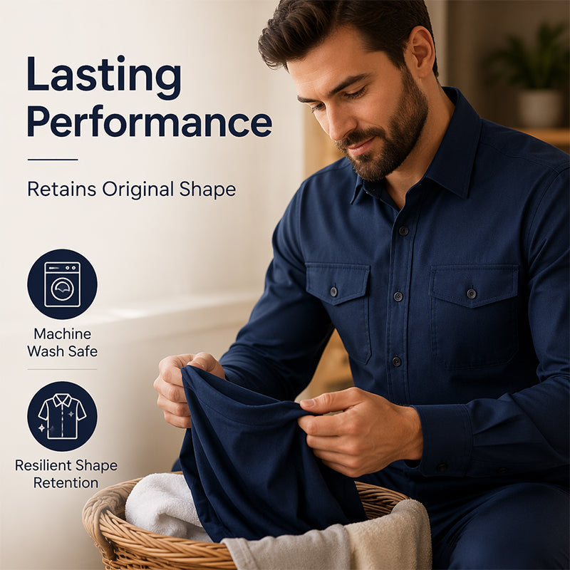 🎯 One Set, Instantly Put-Together | Men's Shirt & Pants 2-Piece Set