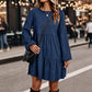 🤎 Vintage Texture, Effortless Style | Women's Corduroy Long-Sleeve Dress