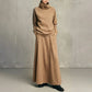 💞 Two Pieces, Effortlessly Elegant | Women's Turtleneck Top & Maxi Skirt Set