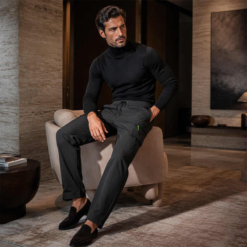 Conquer Cold Days in Comfort — Men's Winter Windproof Thermal-Lined Cargo Pants with Reinforced Stitching, Practical Utility Pockets & a Sleek Outdoor Fit