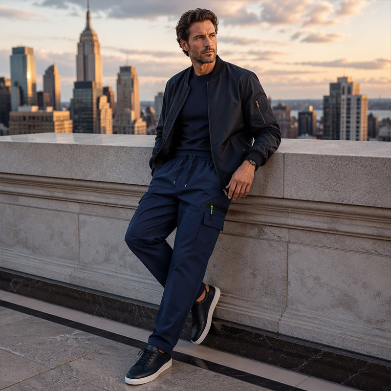 Conquer Cold Days in Comfort — Men's Winter Windproof Thermal-Lined Cargo Pants with Reinforced Stitching, Practical Utility Pockets & a Sleek Outdoor Fit