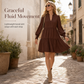 🖤Black Friday Sale:50% OFF🖤✨Women's V-Neck Tiered Ruffle Mini Dress – Flirty, Flattering, Effortless Summer Style