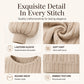 Women's Casual Lantern Sleeve Ribbed Knit Pullover
