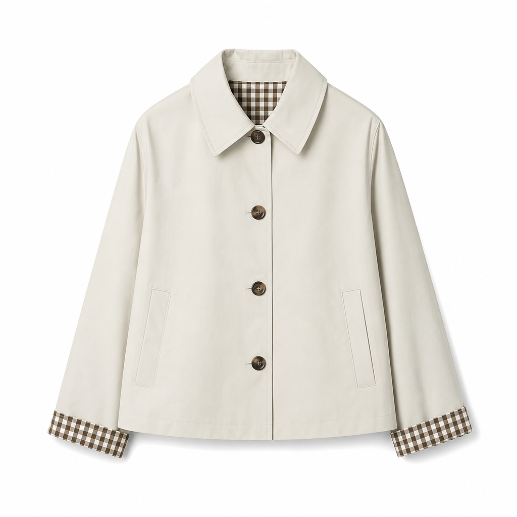 🌸  Women's Single-Breasted Cropped Jacket – Premium Blend & Breathable | Perfect for Spring, Autumn & Winter Layering ✨