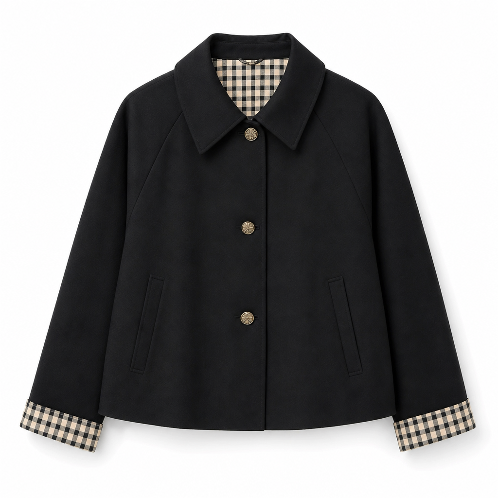 🌸  Women's Single-Breasted Cropped Jacket – Premium Blend & Breathable | Perfect for Spring, Autumn & Winter Layering ✨