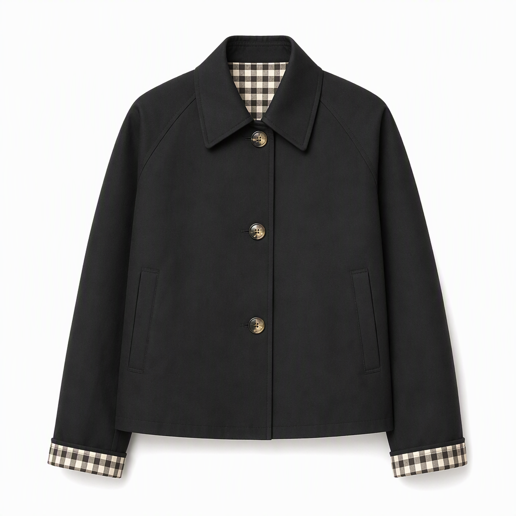 🌸  Women's Single-Breasted Cropped Jacket – Premium Blend & Breathable | Perfect for Spring, Autumn & Winter Layering ✨