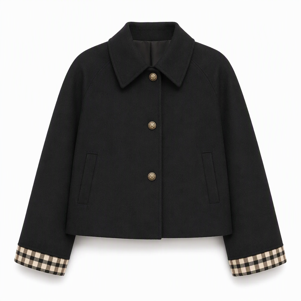 🌸  Women's Single-Breasted Cropped Jacket – Premium Blend & Breathable | Perfect for Spring, Autumn & Winter Layering ✨