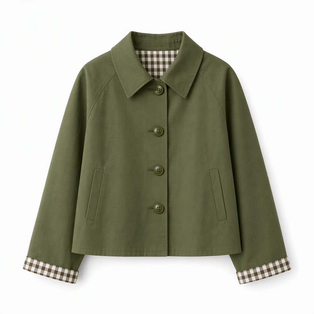 🌸  Women's Single-Breasted Cropped Jacket – Premium Blend & Breathable | Perfect for Spring, Autumn & Winter Layering ✨