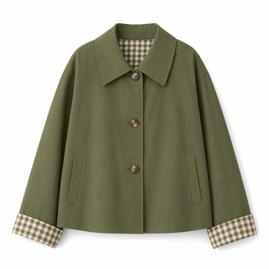 🌸  Women's Single-Breasted Cropped Jacket – Premium Blend & Breathable | Perfect for Spring, Autumn & Winter Layering ✨