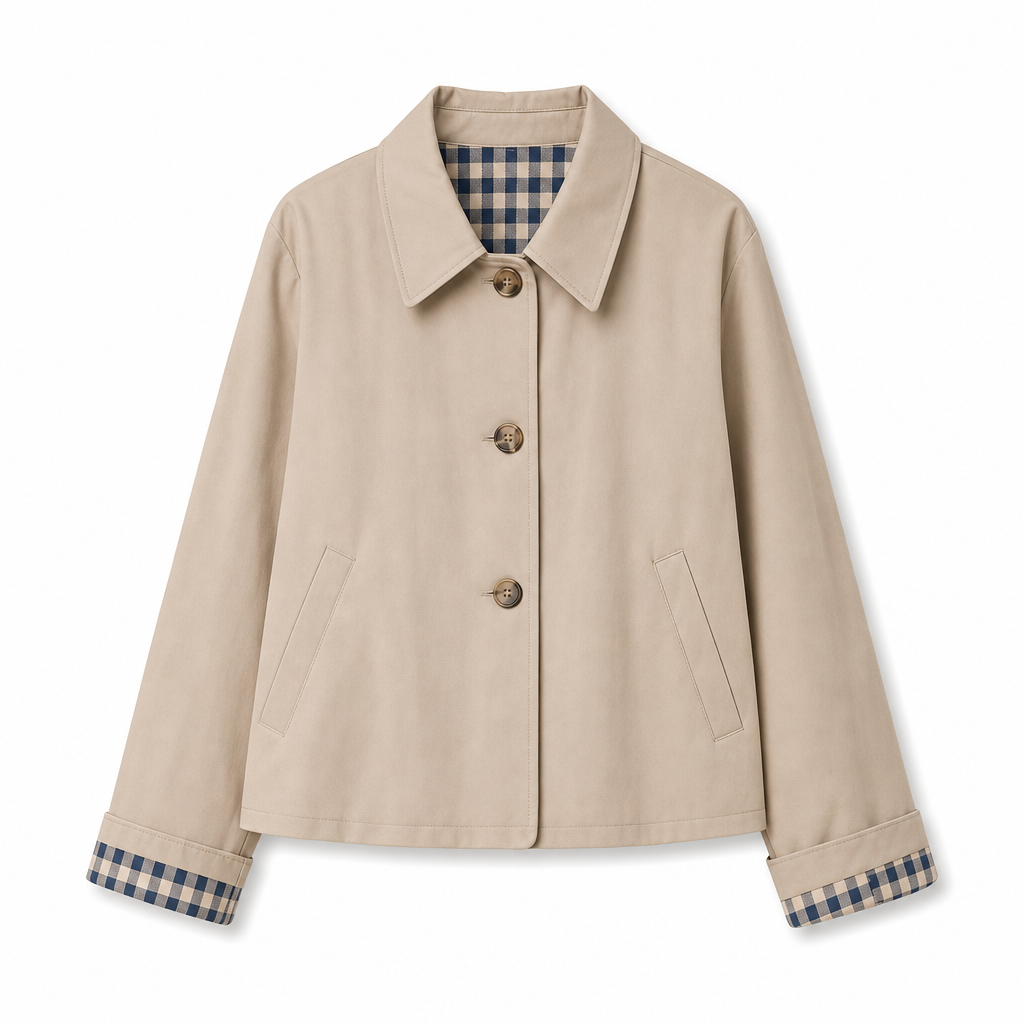 🌸  Women's Single-Breasted Cropped Jacket – Premium Blend & Breathable | Perfect for Spring, Autumn & Winter Layering ✨