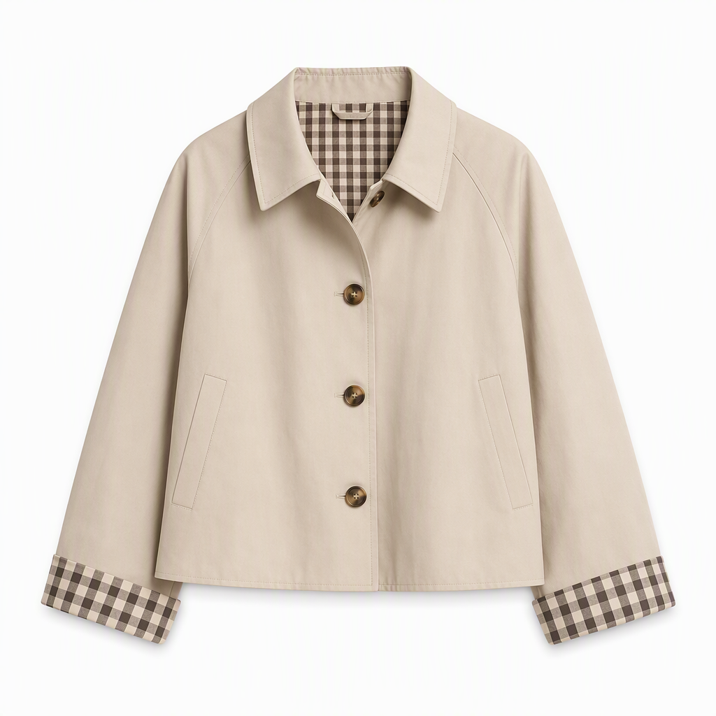 🌸  Women's Single-Breasted Cropped Jacket – Premium Blend & Breathable | Perfect for Spring, Autumn & Winter Layering ✨