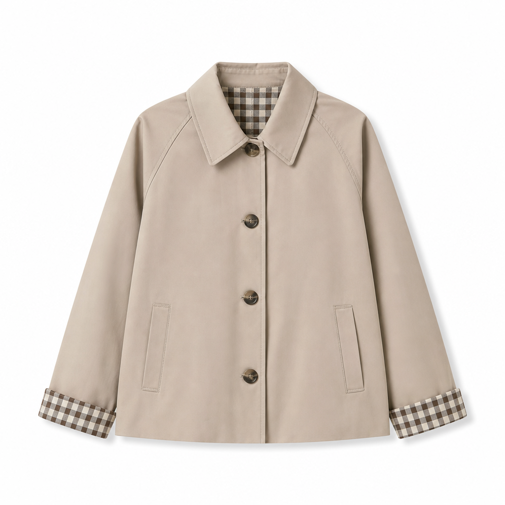 🌸  Women's Single-Breasted Cropped Jacket – Premium Blend & Breathable | Perfect for Spring, Autumn & Winter Layering ✨