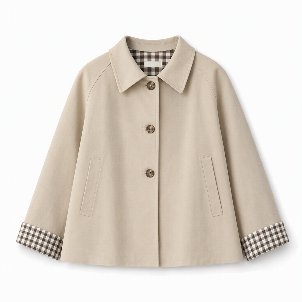 🌸  Women's Single-Breasted Cropped Jacket – Premium Blend & Breathable | Perfect for Spring, Autumn & Winter Layering ✨