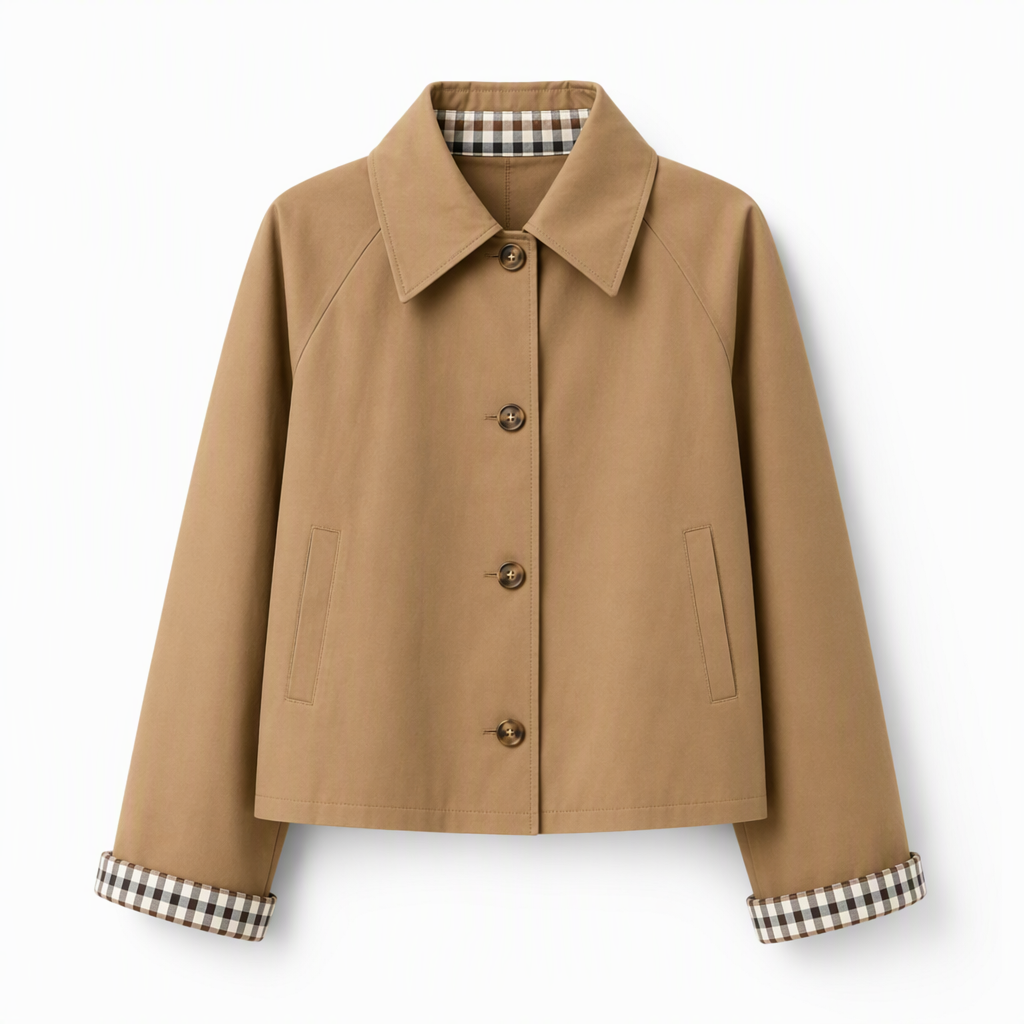 🌸  Women's Single-Breasted Cropped Jacket – Premium Blend & Breathable | Perfect for Spring, Autumn & Winter Layering ✨