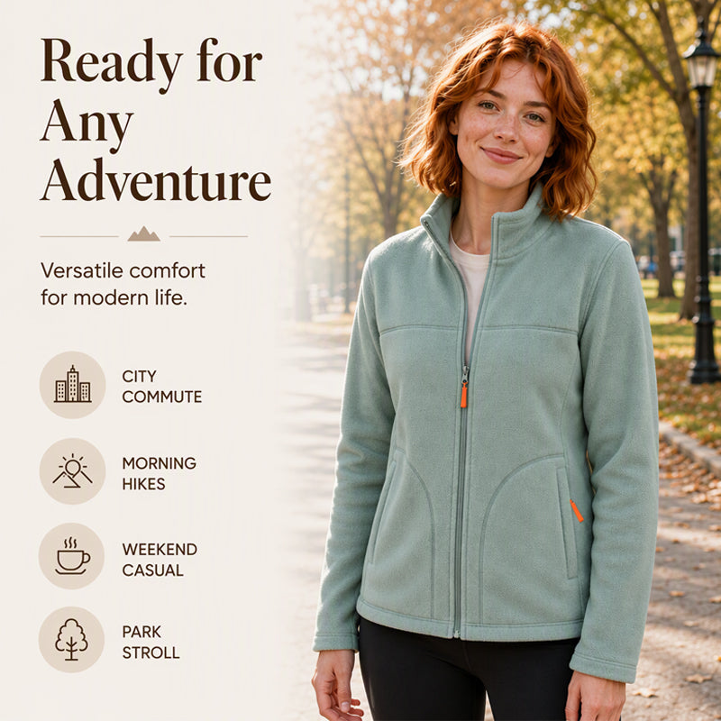 A Soft, Warm Zip-Up Knit Jacket for Chilly Days