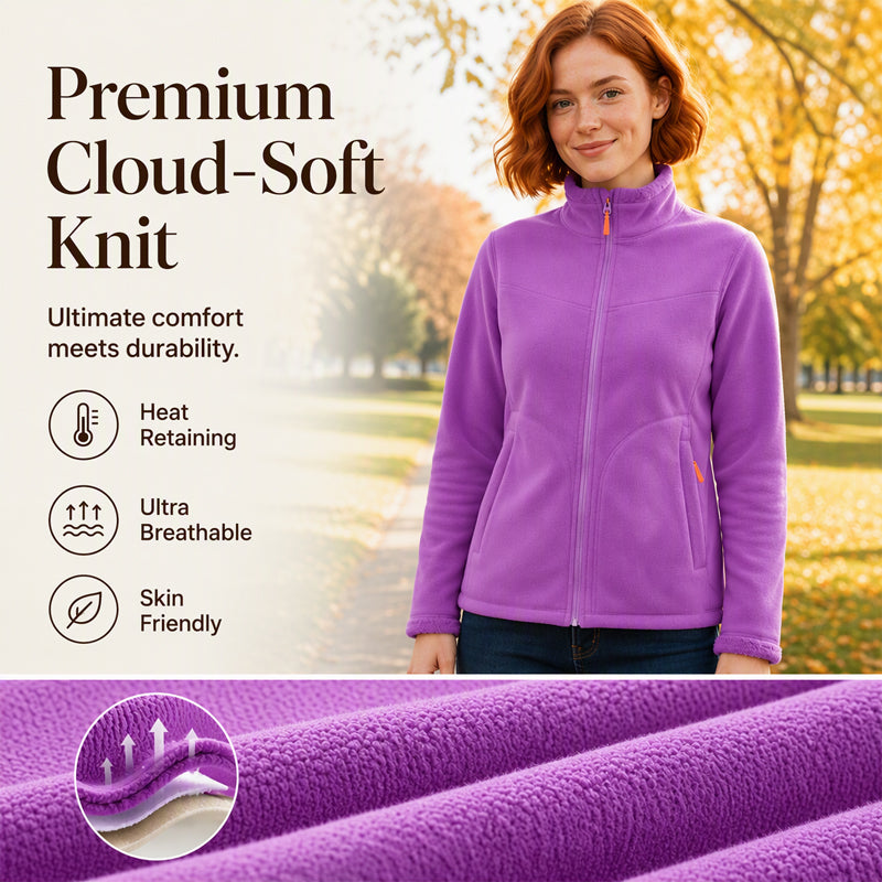 A Soft, Warm Zip-Up Knit Jacket for Chilly Days