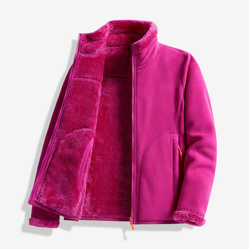 A Soft, Warm Zip-Up Knit Jacket for Chilly Days