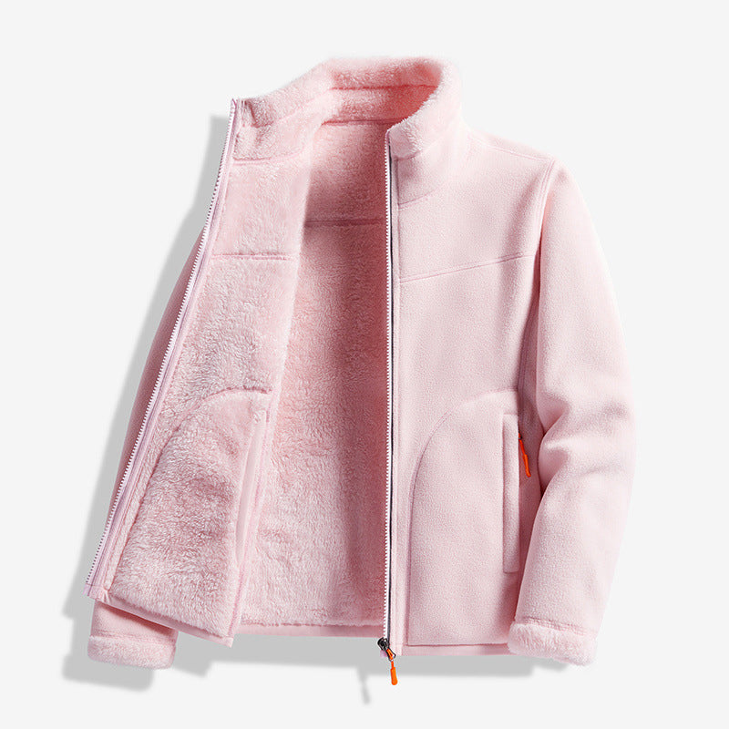 A Soft, Warm Zip-Up Knit Jacket for Chilly Days