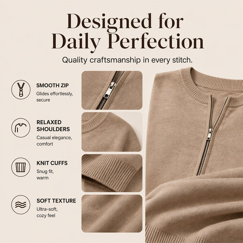 ☁️Women's Casual Zip-Up Knit Jacket