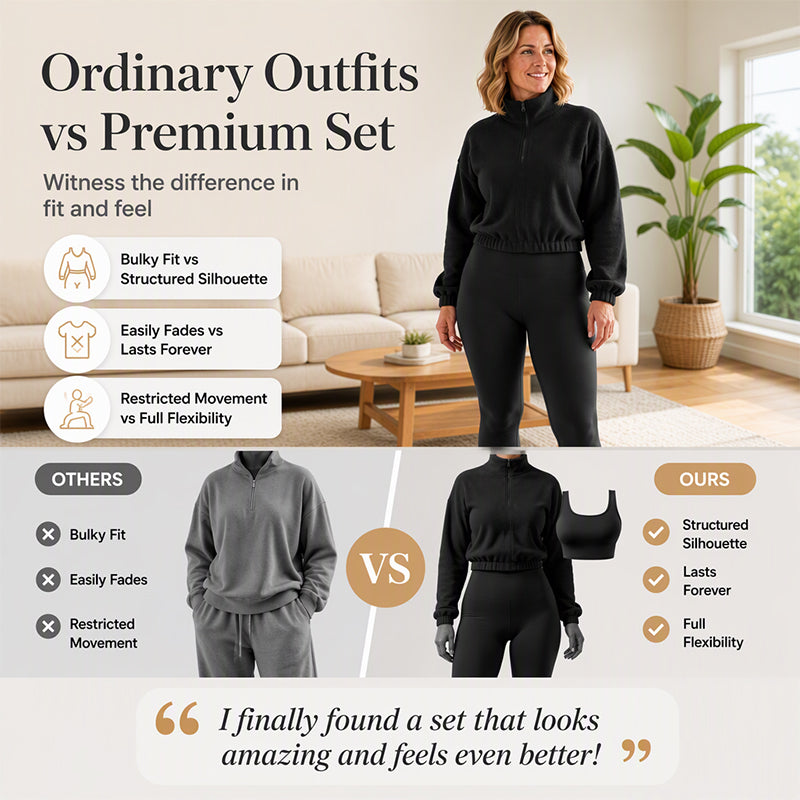 Women's Cozy 3-Piece Athletic Set