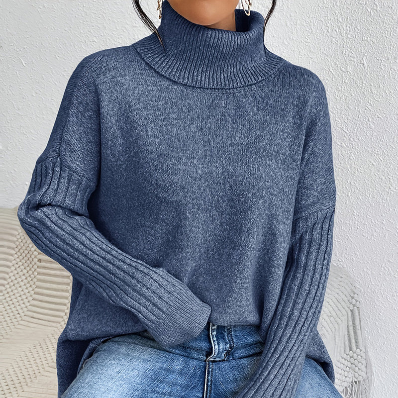 Women’s Fashion Solid Color Turtleneck Sweater