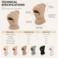 Stay Warm Without the Hassle — Women's One-Piece Knitted Winter Hat, Scarf & Face Cover with Cozy Full-Coverage Design for Cold Weather Comfort