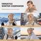 Stay Warm Without the Hassle — Women's One-Piece Knitted Winter Hat, Scarf & Face Cover with Cozy Full-Coverage Design for Cold Weather Comfort