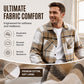 Men’s Heavyweight Brushed Flannel Plaid Overshirt Jacket – Soft Lined, Functional Pockets For Cool Weather Days