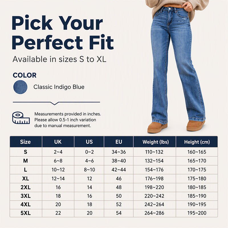 Women's Casual Stretchy High-Waisted Jeans