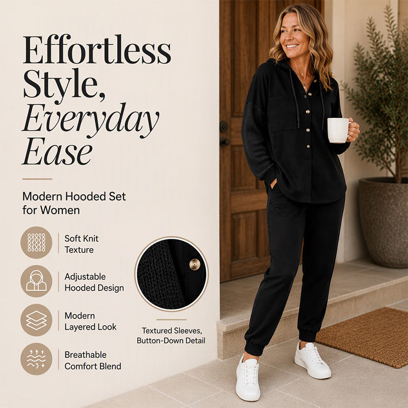 More Than Just a Casual Jacket — A Stylish Women's Patchwork Hooded Jacket That Adds Character and Charm to Your Everyday Outfits