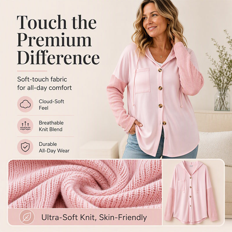 More Than Just a Casual Jacket — A Stylish Women's Patchwork Hooded Jacket That Adds Character and Charm to Your Everyday Outfits