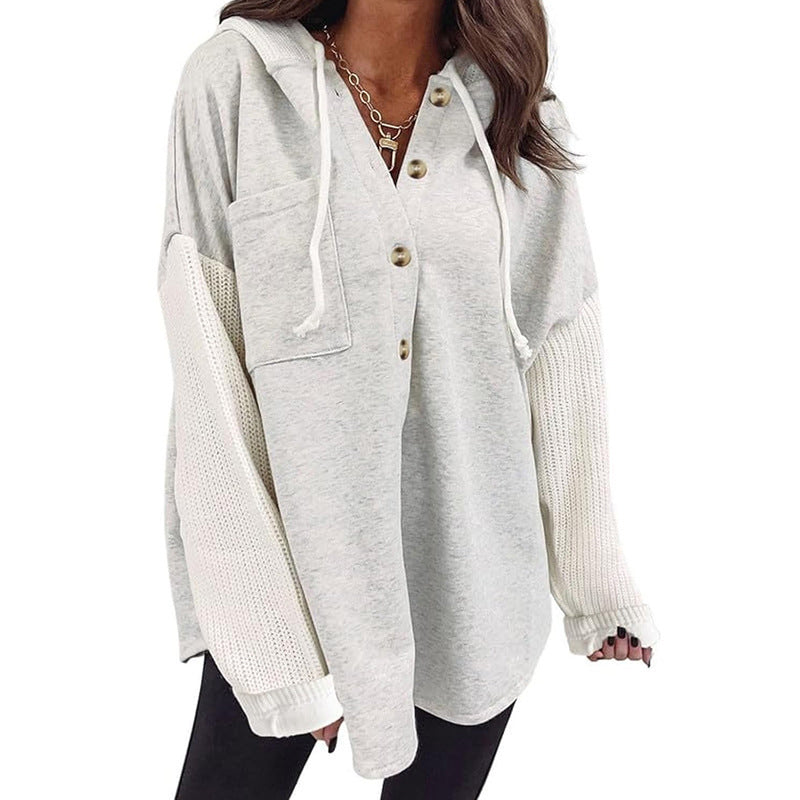 More Than Just a Casual Jacket — A Stylish Women's Patchwork Hooded Jacket That Adds Character and Charm to Your Everyday Outfits