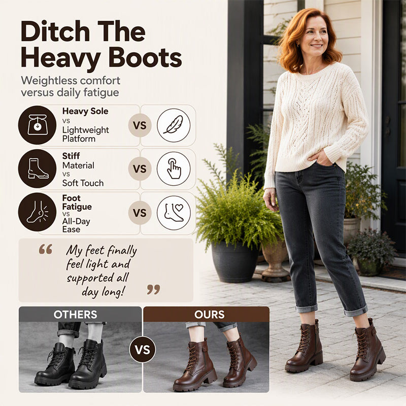 Step Up Your Fall Style with Women's Retro Platform Martin Boots — A Bold, Vintage-Inspired Look That Adds Height, Personality, and Confidence to Every Outfit