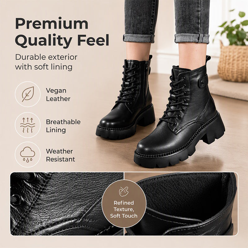 Step Up Your Fall Style with Women's Retro Platform Martin Boots — A Bold, Vintage-Inspired Look That Adds Height, Personality, and Confidence to Every Outfit