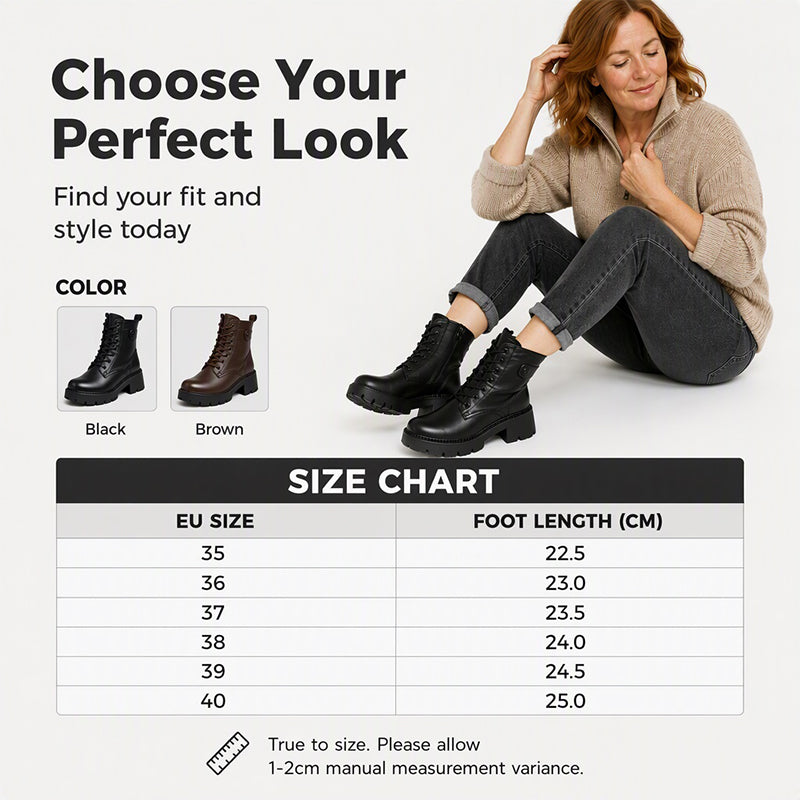 Step Up Your Fall Style with Women's Retro Platform Martin Boots — A Bold, Vintage-Inspired Look That Adds Height, Personality, and Confidence to Every Outfit