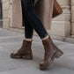 Step Up Your Fall Style with Women's Retro Platform Martin Boots — A Bold, Vintage-Inspired Look That Adds Height, Personality, and Confidence to Every Outfit