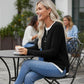 💰  👚 Warm, soft, long-sleeved knitted T-shirt for women – comfortable, versatile, and perfect for chilly days and everyday wear. ✨