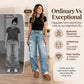 💖Black Friday Mega Deal – 50% off!💖👖Women's Chic Distressed Denim Wide-Leg Pants