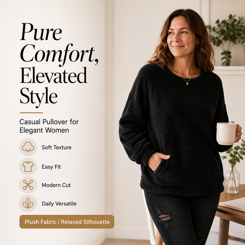 A Soft Plush-Lined Sweatshirt Designed for Warmth, Comfort, and Everyday Winter Wear