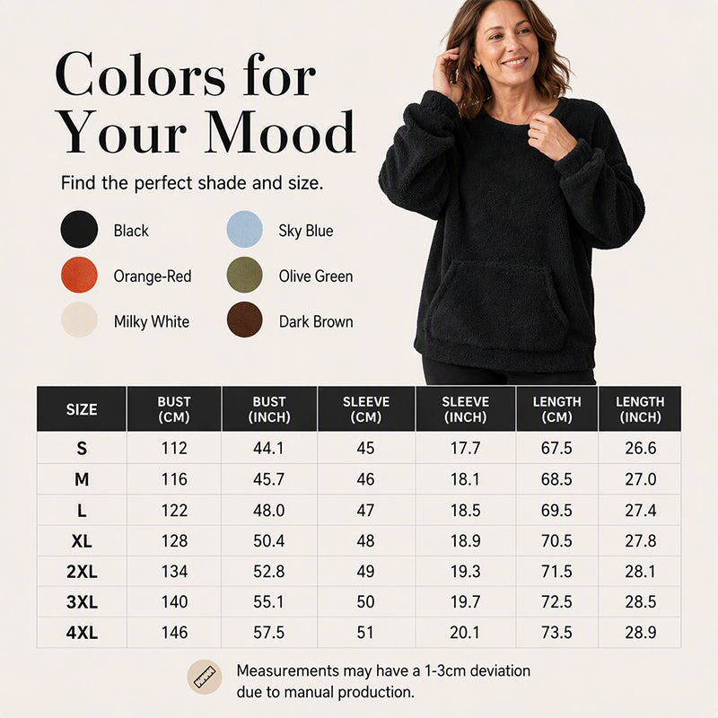 A Soft Plush-Lined Sweatshirt Designed for Warmth, Comfort, and Everyday Winter Wear
