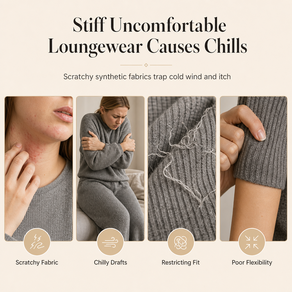 Women's Knitted Half-Zip Mock Neck Pullover & Wide-Leg Pants 2-Piece Set, Thick Ribbed Knit Matching Outfit For Winter Warmth